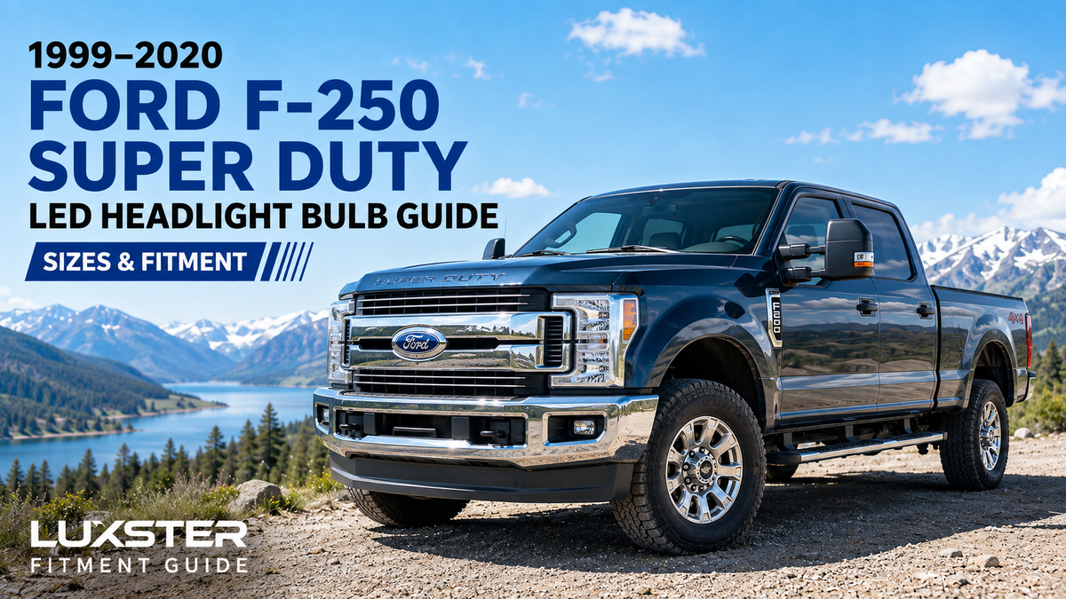 1999–2020 Ford F-250 Super Duty LED Headlight Bulb Guide: Sizes & Fitment