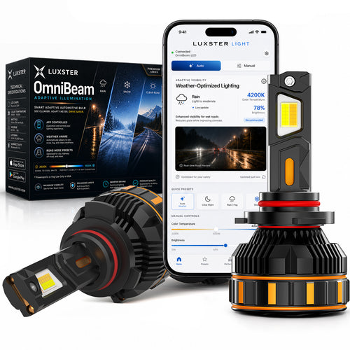 LUXSTER 2026 OmniBeam 100,000LM LED Headlight Bulbs, Smart App, 3500K-6500K, 2 Pack