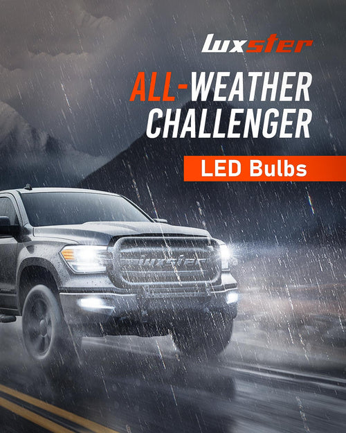 LUXSTER 2024 Punisher 40,000LM LED Headlight Bulbs, Ultra-Bright TalonLED Chips, 6000K Pure White Foglight, Easy Plug-N-Play Installation, IP68 Waterproof, Pack of 2