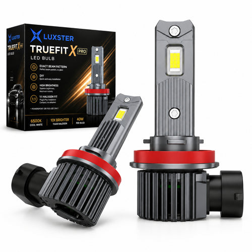 LUXSTER 2026 TrueFit X Pro 70,000LM LED Headlight Bulbs, 1:1 Mini Size, 12-Core Chip, Pack of 2