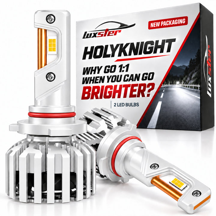 LUXSTER 2026 HolyKnight 50,000LM LED Headlight Bulbs, Super Bright, Pack of 2