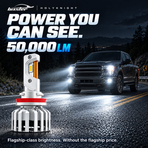 LUXSTER 2026 HolyKnight 50,000LM LED Headlight Bulbs, Super Bright, Pack of 2