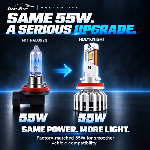 LUXSTER 2026 HolyKnight 50,000LM LED Headlight Bulbs, Super Bright, Pack of 2